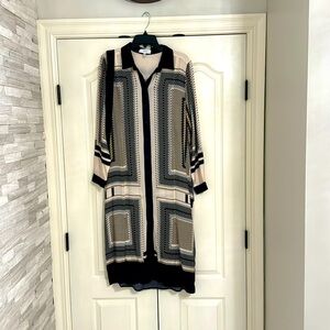 Reiss silk shirt dress